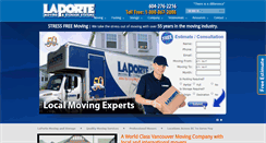 Desktop Screenshot of laportemoving.com